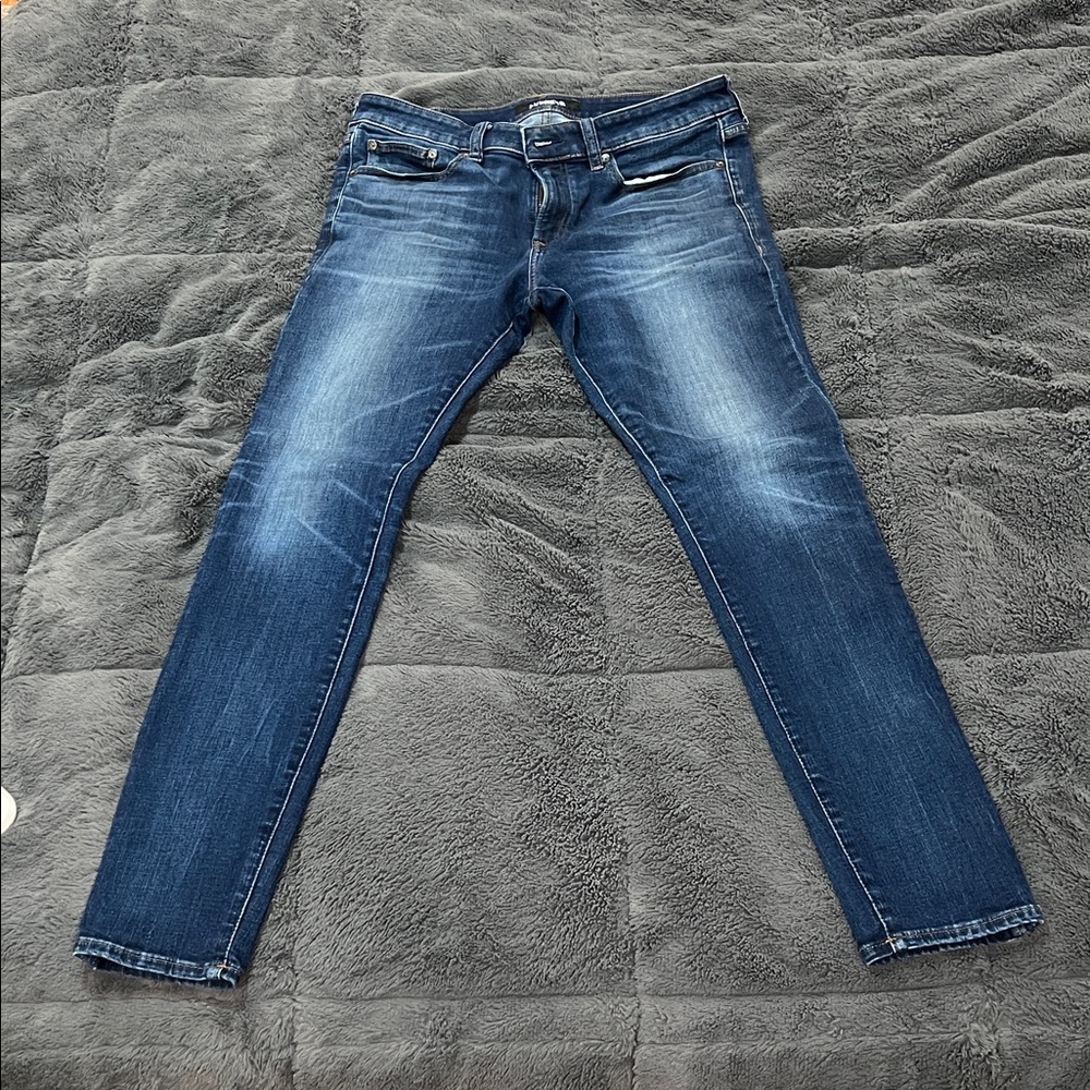Express Men's Skinny Jeans - Dark Blue